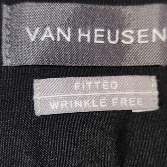 Van Heusen Black Button Down Long Sleeve Shirt - Picture 5 of 8